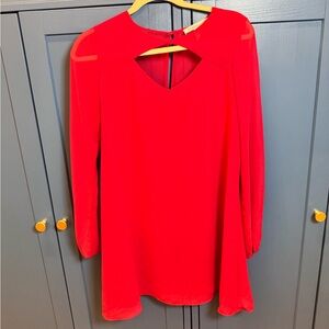 BCBGeneration Sz S Red Sheer Dress | $10